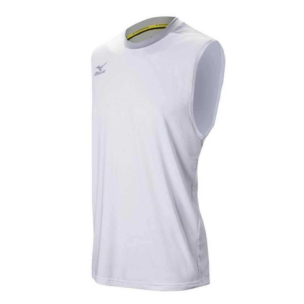 Mizuno Men's Cutoff Jersey White/Silver (440633-HNF)